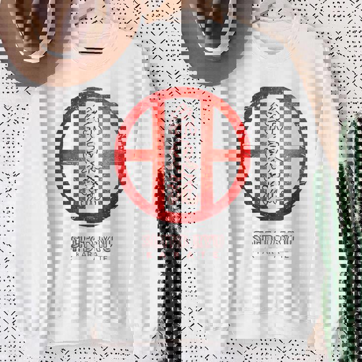 シトリュウ 空手、バックプリント スウェットシャツ 年配の女性への贈り物