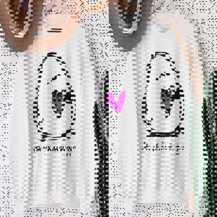 シマエナガ 北海道 雪の妖精 可愛い ぼく、シマエナガ。 愛 スウェットシャツ 年配の女性への贈り物