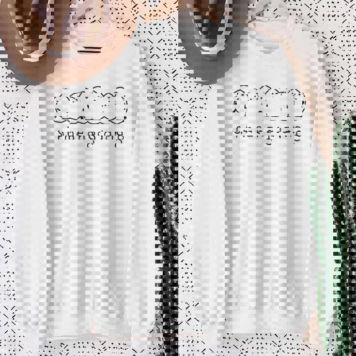 シマエナガ 北海道 雪の妖精 可愛い 団子 スウェットシャツ 年配の女性への贈り物