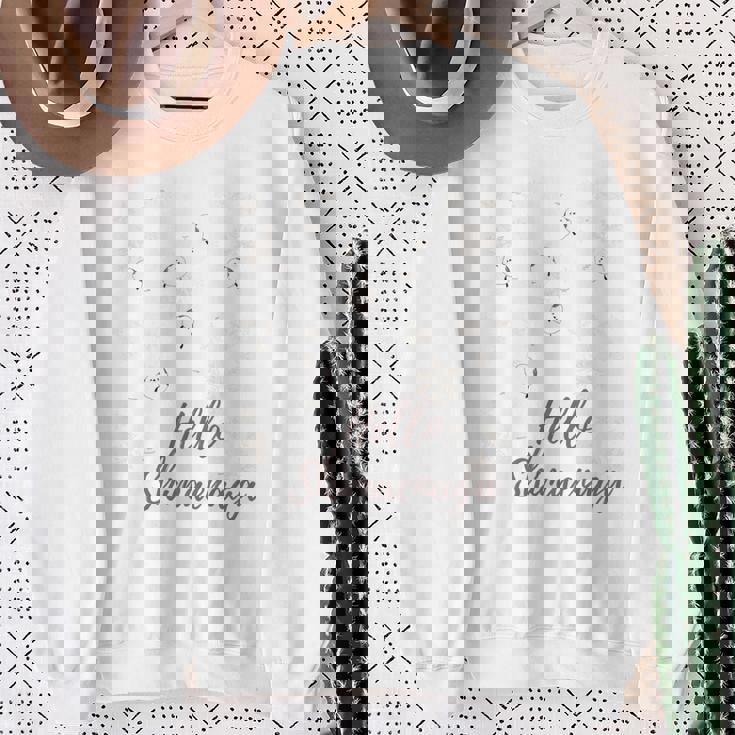 シマエナガの雪の結晶 スウェットシャツ 年配の女性への贈り物