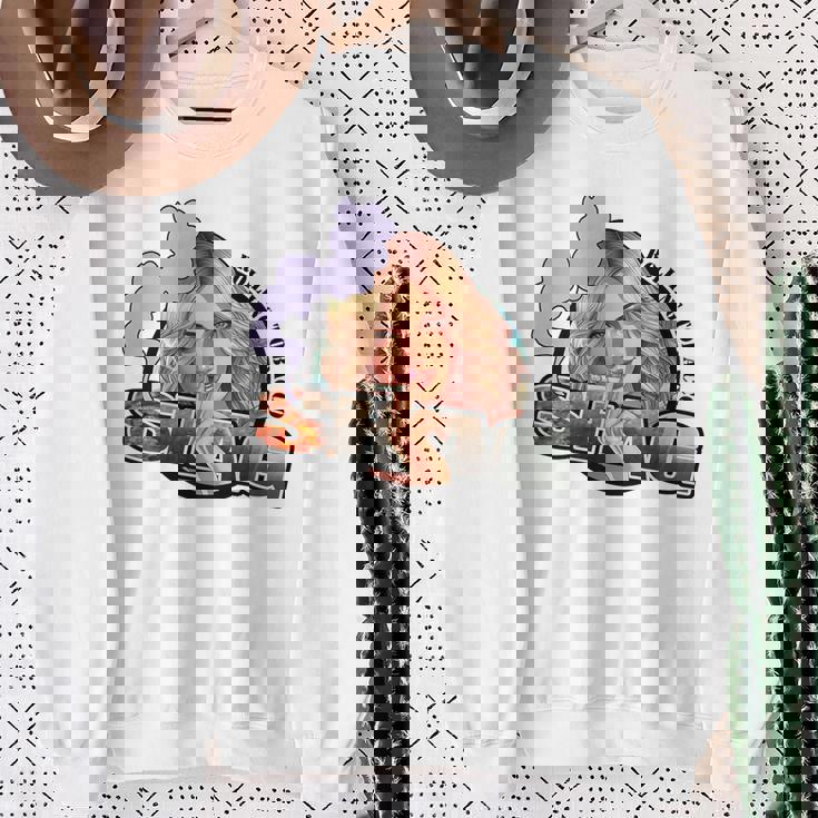 シャグ 手巻き煙草 バックプリント スウェットシャツ 年配の女性への贈り物