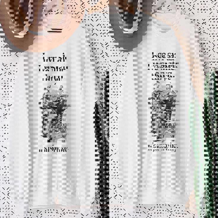 シャーロック・ホームズ I Neveraid I Wasmarter スウェットシャツ 年配の女性への贈り物