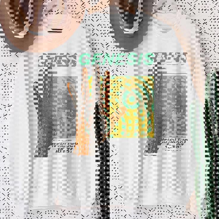 ジェネシスインビジブルタッチツアーロックバンドミュージック スウェットシャツ 年配の女性への贈り物