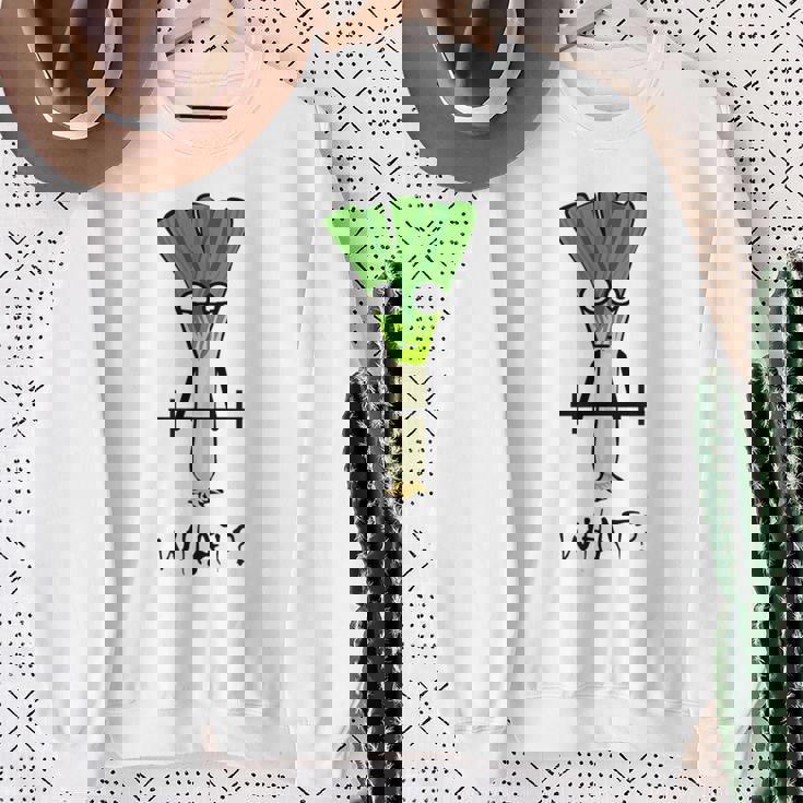 ジムでのトレーニングのための面白いネギフィットネスギフト スウェットシャツ 年配の女性への贈り物