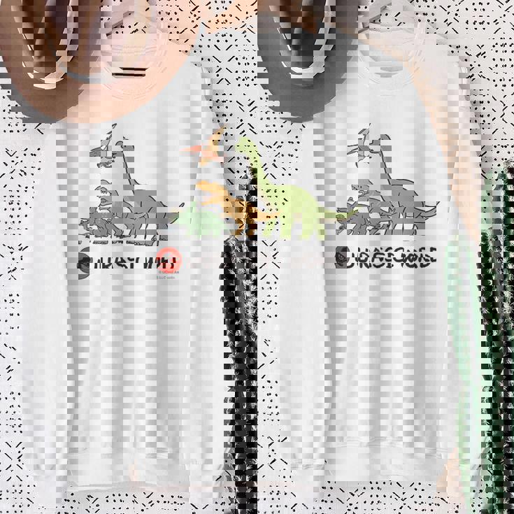 ジュラシック・ワールド Dinosaurs Loose Illust スウェットシャツ 年配の女性への贈り物