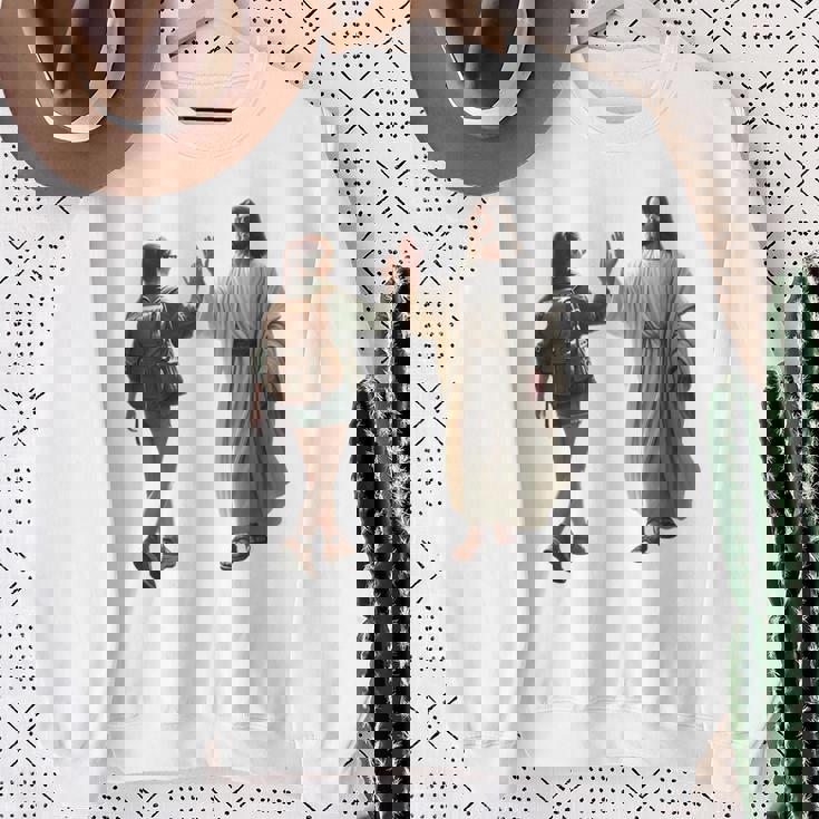 ジーザス Give Me The Five スウェットシャツ 年配の女性への贈り物