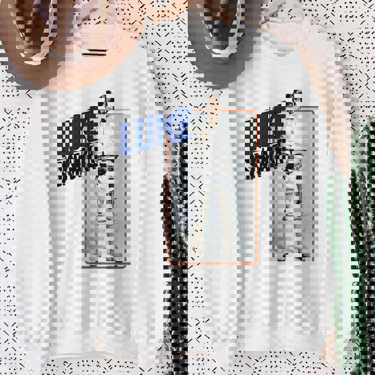 スター・ウォーズ ルーク・スカイウォーカー スマイルカードグラフィックtシャツ スウェットシャツ 年配の女性への贈り物
