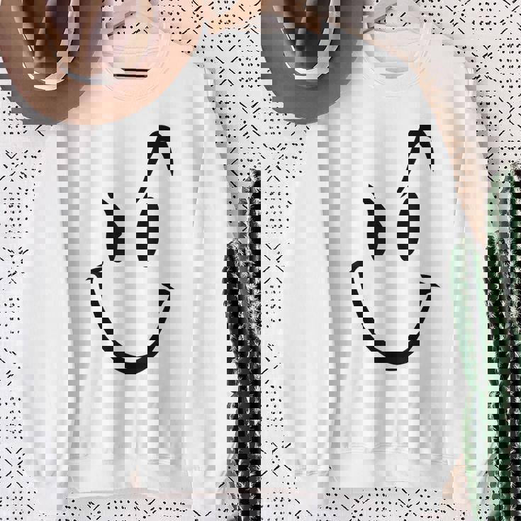 スマイリーシャツ スマイリーフェイス かわいいグラフィック スウェットシャツ 年配の女性への贈り物