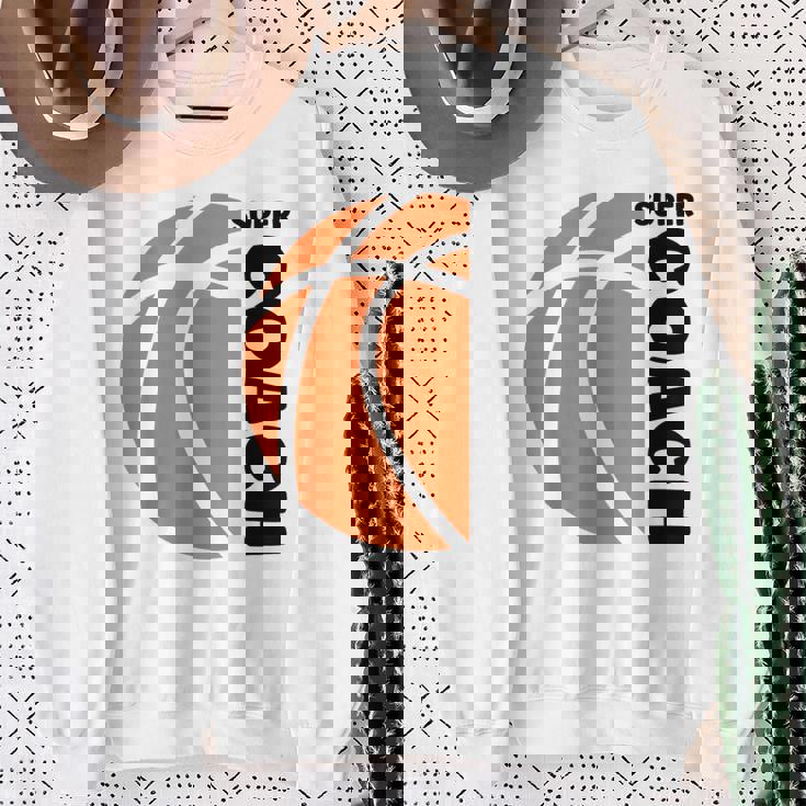 スーパー コーチ バスケットボール スポーツ バスケットボール コーチ Basketball Coach スウェットシャツ 年配の女性への贈り物