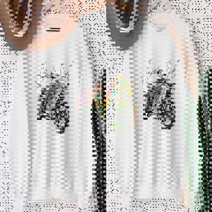 スーパースポーツ バイク レーシング バイク レーシング バックプリント バイク 長袖tシャツ スウェットシャツ 年配の女性への贈り物