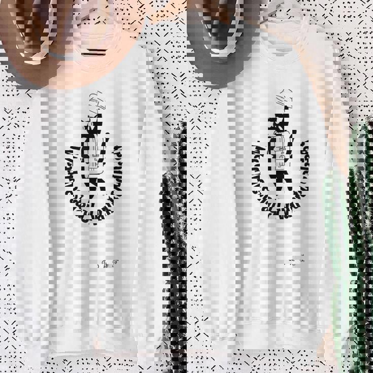 ズル休みしたい水曜日。 スウェットシャツ 年配の女性への贈り物