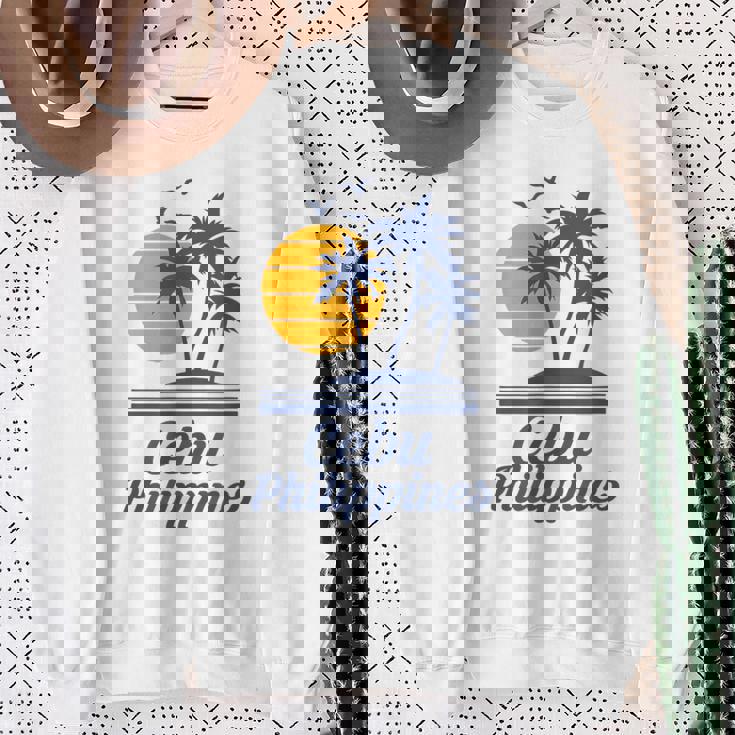 セブ フィリピン フィリピン ビーチ 観光 お土産 バケーション スウェットシャツ 年配の女性への贈り物