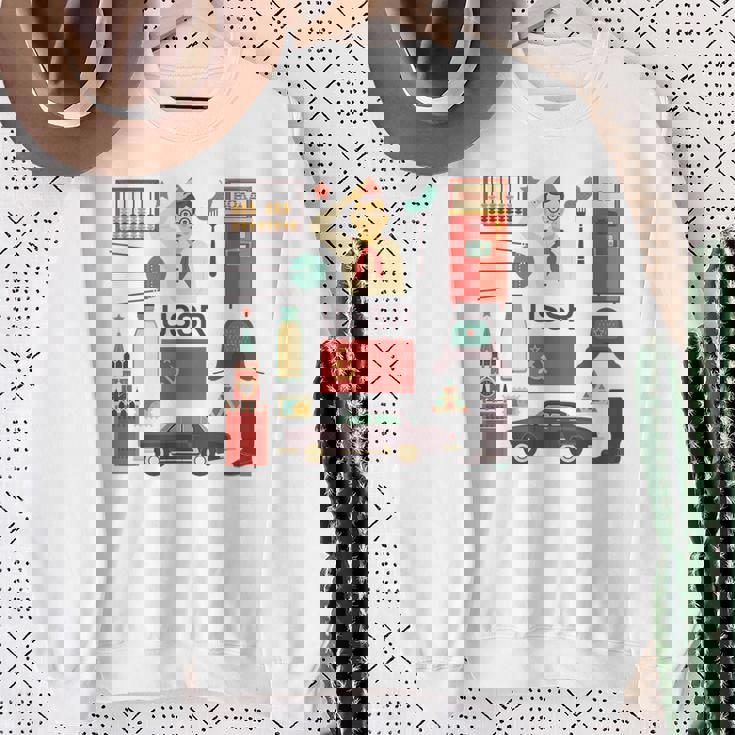 ソ連属性sovi8ビンテージプロパガンダ。 スウェットシャツ 年配の女性への贈り物