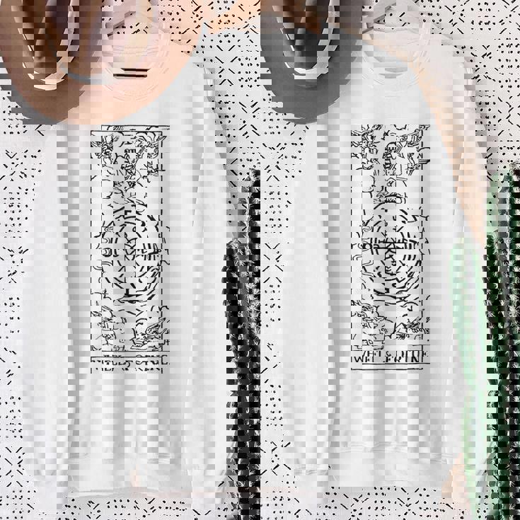 タロットカードホイール オブ フォーチュン タロット スウェットシャツ 年配の女性への贈り物