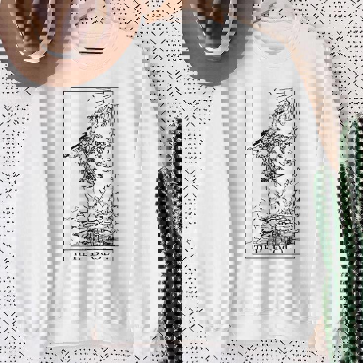 タロット・メジャー・アルカナ ザ・フール 長袖tシャツ スウェットシャツ 年配の女性への贈り物