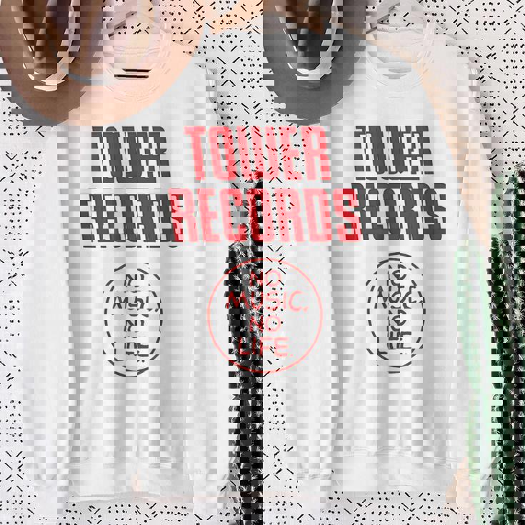 タワーレコード 音楽 レトロ ヴィンテージ 生活 スウェットシャツ 年配の女性への贈り物