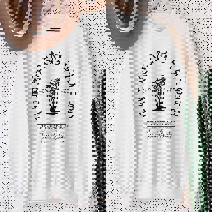 タークス・カイコス諸島カリブ海諸島旅行 長袖tシャツ スウェットシャツ 年配の女性への贈り物