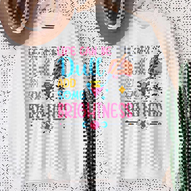 ダイヤモンドペインティングアーティストlife Can Be Dullダイヤモンドペインティング スウェットシャツ 年配の女性への贈り物