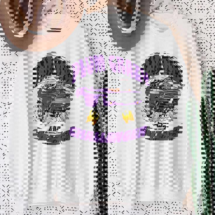 ダッジ チャレンジャー プラム クレイジー ラストコール スウェットシャツ 年配の女性への贈り物