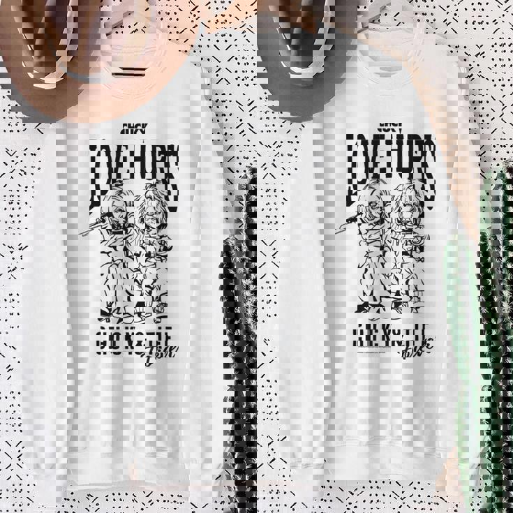 チャッキー＆ティフ・フォーエヴァー・ラブ・ハーツ スウェットシャツ 年配の女性への贈り物