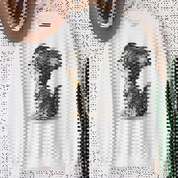 チワワ 犬 かわいい いぬ 子犬 ペット イラスト スウェットシャツ 年配の女性への贈り物