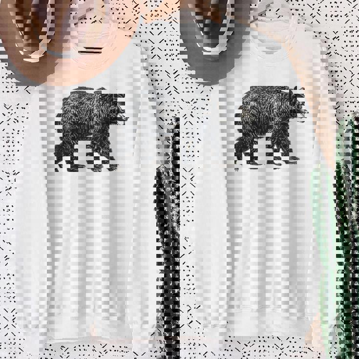 ツキノワグマ 動物愛好家 野生動物 自然 ハイキング ギフト スウェットシャツ 年配の女性への贈り物