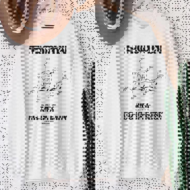 テトロドトキシン フグフィッシュテリトリー化学構造の一部 スウェットシャツ 年配の女性への贈り物