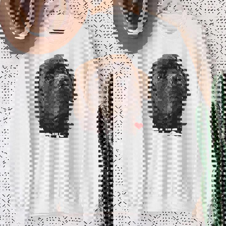 ディス・イズ・ラブ・チョコレート・ラボ 長袖tシャツ スウェットシャツ 年配の女性への贈り物