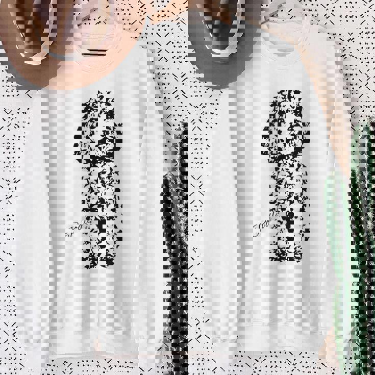 トイプードル かわいい犬好きのギフト レディース スタンダードプードル メンズ スウェットシャツ 年配の女性への贈り物