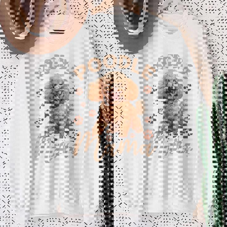 トイプードル 犬種 ペットプードル ママ スウェットシャツ 年配の女性への贈り物