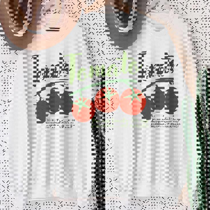 トマトガール 夏 Il ポモドーロ イタリアンサマー スウェットシャツ 年配の女性への贈り物