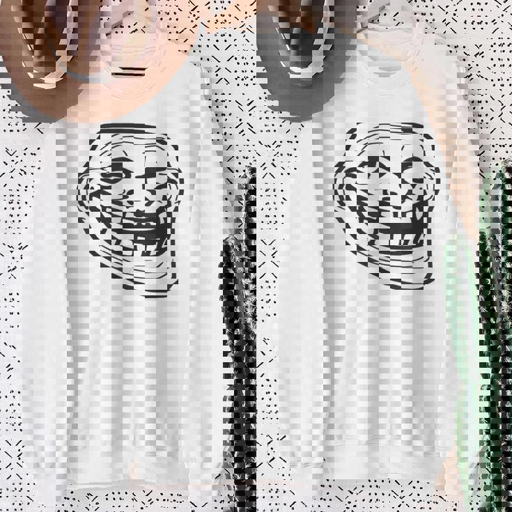 トロールフェイス スウェットシャツ 年配の女性への贈り物