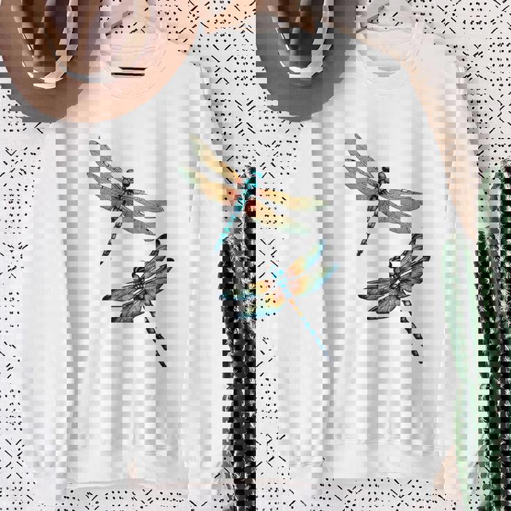 トンボ、飛ぶ昆虫のトンボ、トンボ。 スウェットシャツ 年配の女性への贈り物