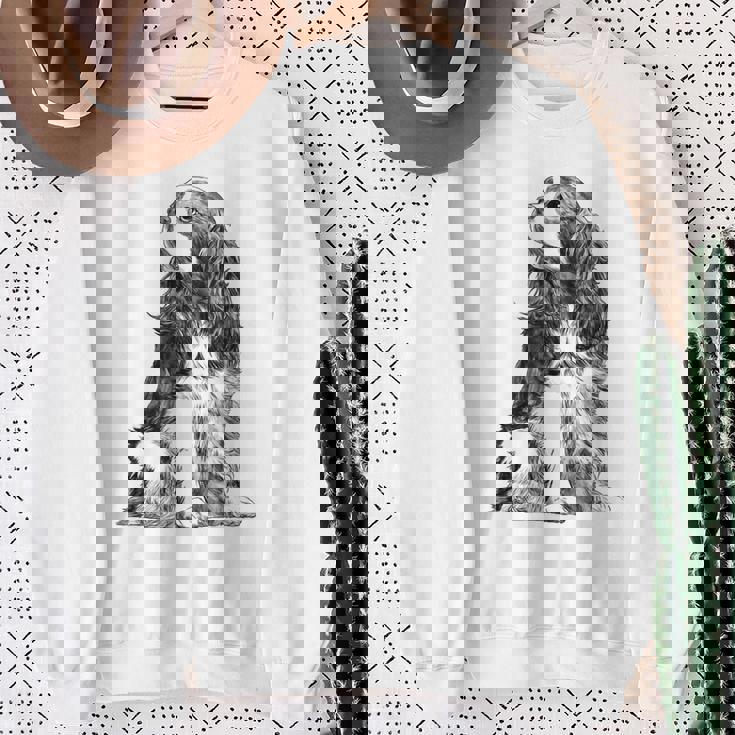 ドッグキャバリアキングチャールズ・スパニエル スウェットシャツ 年配の女性への贈り物