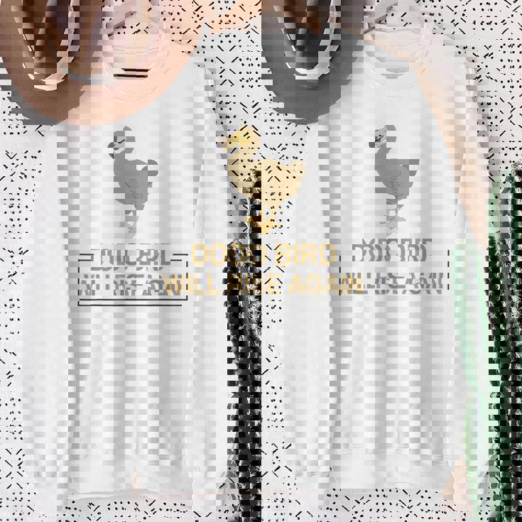 ドードー鳥は再び復活する 絶滅した飛べない鳥 スウェットシャツ 年配の女性への贈り物