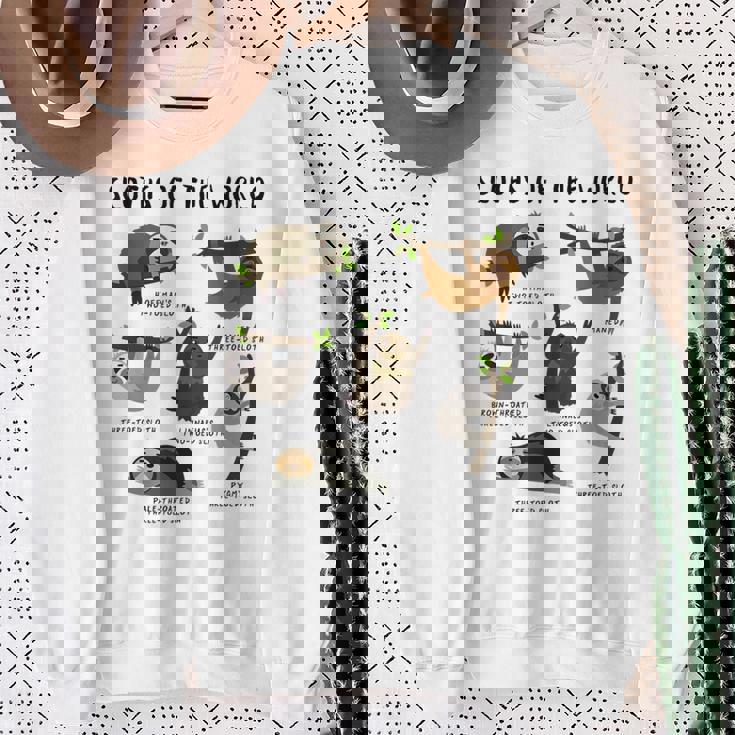 ナマケモノ 面白い動物 キュート ナマケモノ 恋人 ギフト スウェットシャツ 年配の女性への贈り物