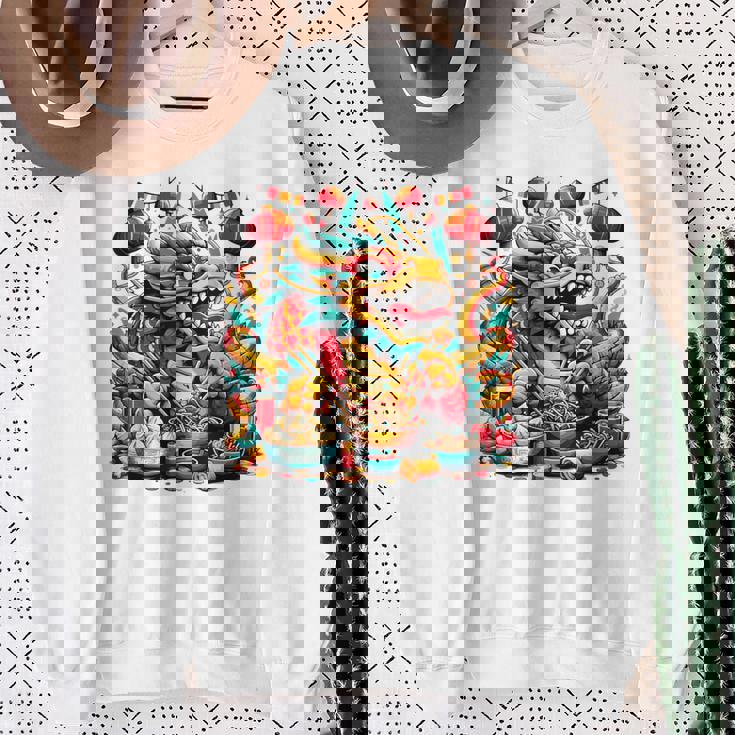 ニューイヤードラゴン ジョイフルドラゴン 旧正月のお祭り スウェットシャツ 年配の女性への贈り物