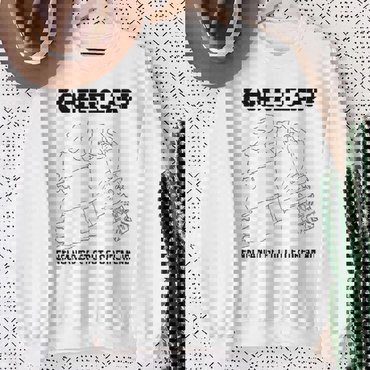 ニーキャップ・イングランドはアイルランドから出て行け 長袖tシャツ スウェットシャツ 年配の女性への贈り物