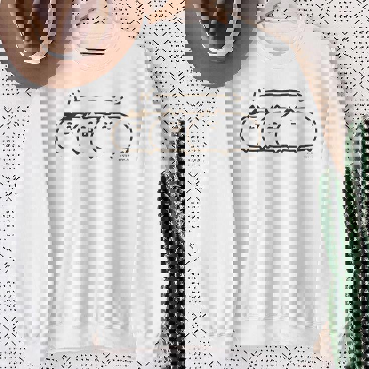 ネコこのゴロ バーン スウェットシャツ 年配の女性への贈り物