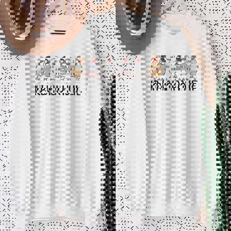 ノーブンチョウノーライフ 鳥好き 文鳥好き 文鳥の飼い主 おもしろ 可愛い ブンチョウ 文鳥 スウェットシャツ 年配の女性への贈り物