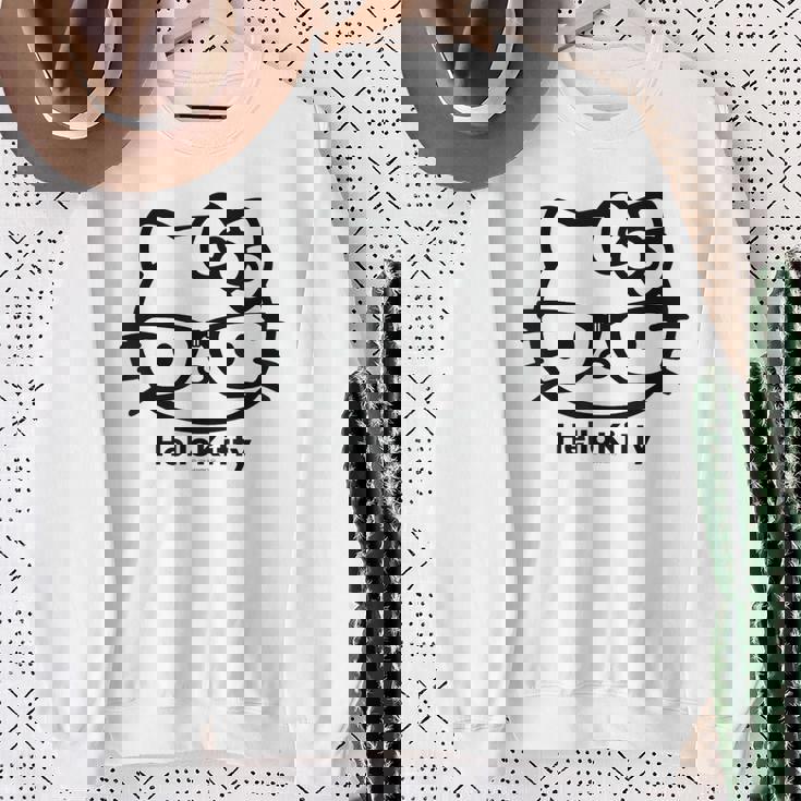 ハローキティ Usデザイン カオ メガネ スウェットシャツ 年配の女性への贈り物