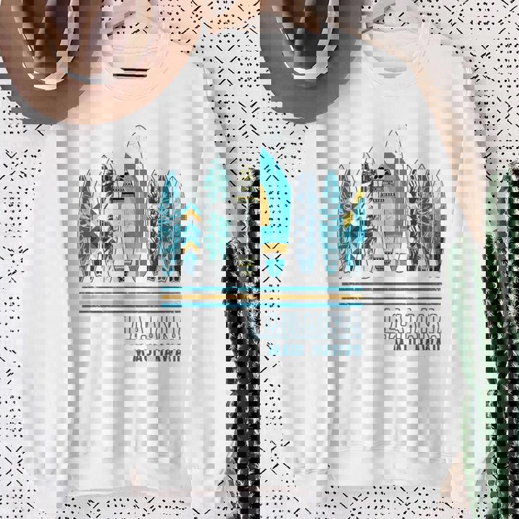 ハワイ ラハイナ マウイ サーフィン ハワイアン スウェットシャツ 年配の女性への贈り物