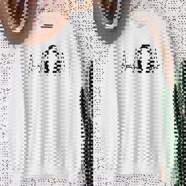 ハートビートヘッドホン スウェットシャツ 年配の女性への贈り物