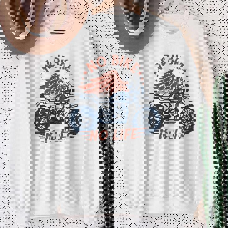バイク 面白tシャツ No Bike No Life メンズ オートバイ モーターサイクル おもしろ ツーリング 服 スウェットシャツ 年配の女性への贈り物
