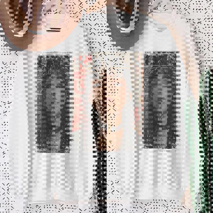 バックプリントtシャツ ピンナップガール ラーメン ヌードル アニメ マンガ アジアン ラーメン スウェットシャツ 年配の女性への贈り物