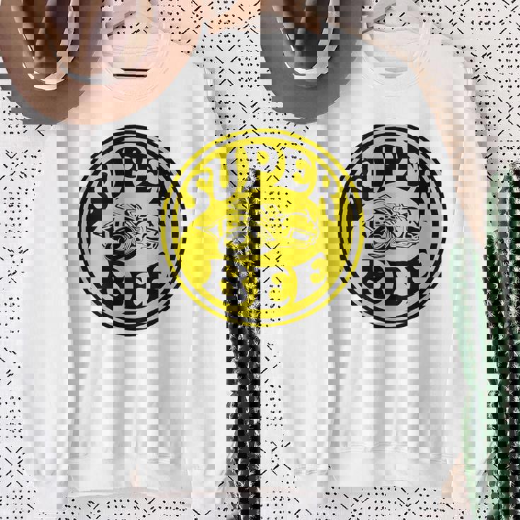 バックプリントのみ レトロ ビンテージ ガソリンスタンド モーターオイル ガレージ スウェットシャツ 年配の女性への贈り物