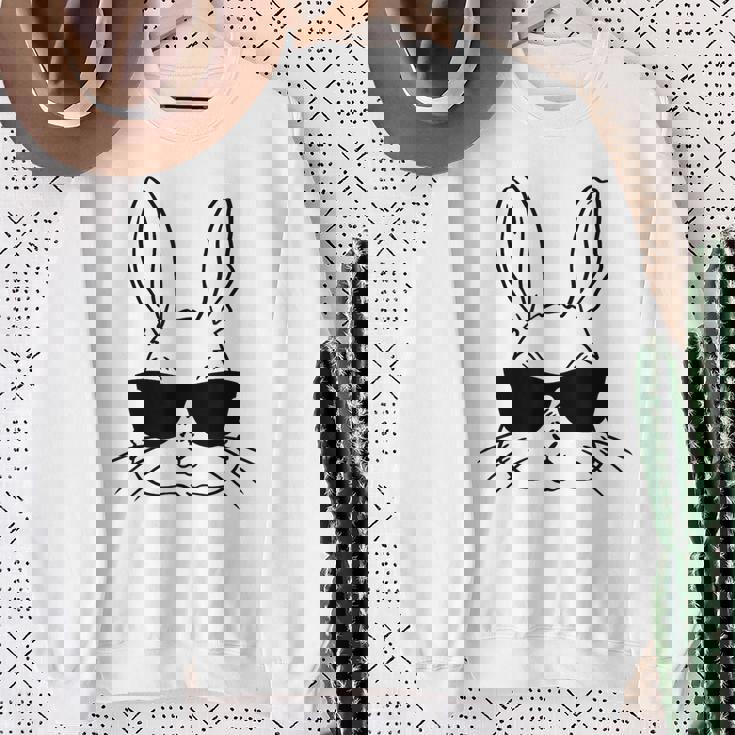 バニーフェイス サングラス イースターデー 男の子 幼児 キッズ スウェットシャツ 年配の女性への贈り物