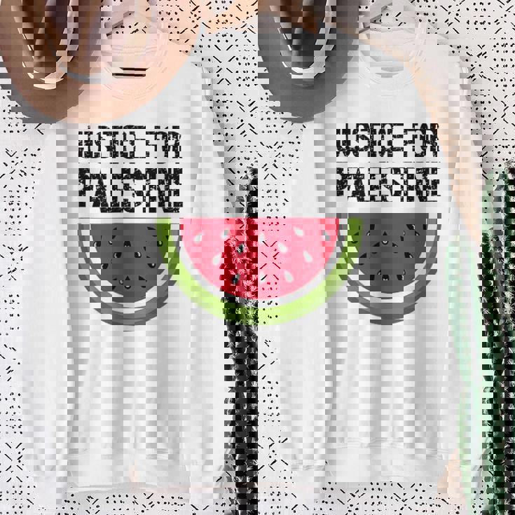 パレスチナの正義 スイカ 国旗 パレスチナ人 スウェットシャツ 年配の女性への贈り物