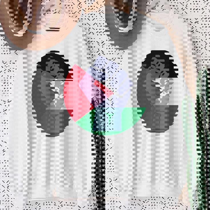 パレスチナ製フリーパレスチナスタンド スウェットシャツ 年配の女性への贈り物