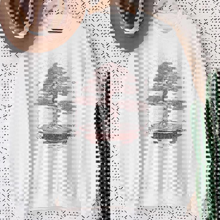 ヒップホップ アーバン ヴィンテージ エッジの効いた Y2k バックプリント ストリートウェア 盆栽 スウェットシャツ 年配の女性への贈り物